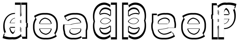 Ambigram for deadbeef in Sourcecodepro-semibold